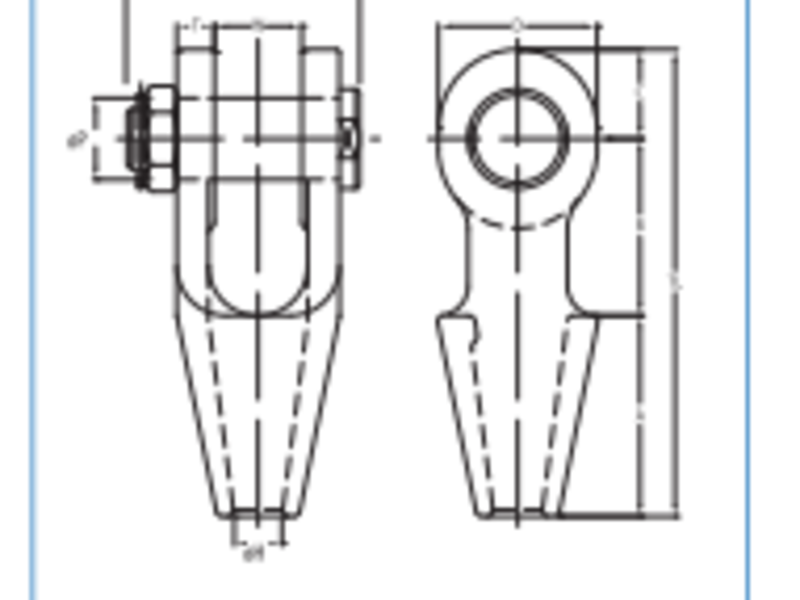 OPEN SPELTER SOCKETS ACCORDING TO JIS F-3432
