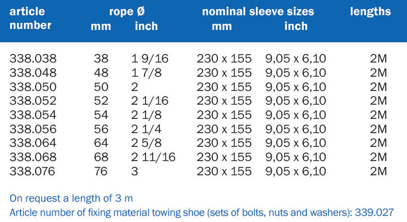 Towing shoes